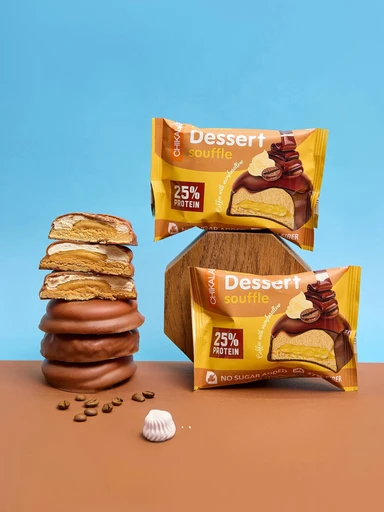 CHIKALAB Печенье глазированное Кофе с маршмеллоу 55 г 