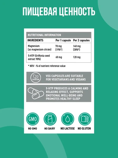 ULTRASUPPS 5-HTP 100 мг 60 капс 