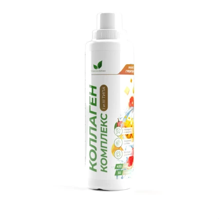 Natural Supp Напиток, обогащенный коллагеном 1 и 3 типа 450мл - манго-грейпфрут