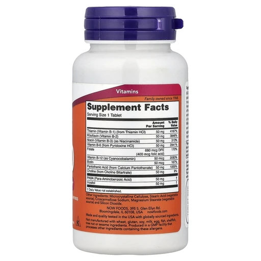 NOW Vitamin B-50 100 таб 