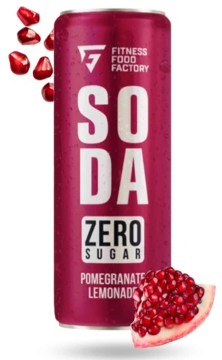 Fitness Food Factory безалкогольный сильногазированный "SODA" 330мл Гранат
