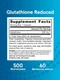 JARROW FORMULAS Glutathione Reduced 500 мг 120 вег капс